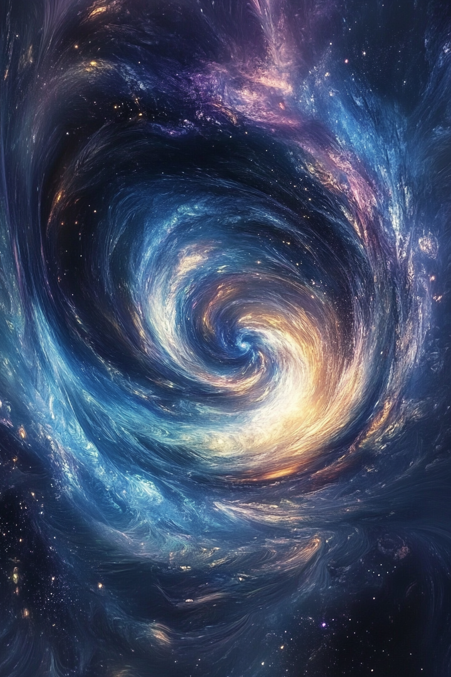Cosmic Wormhole Canvas