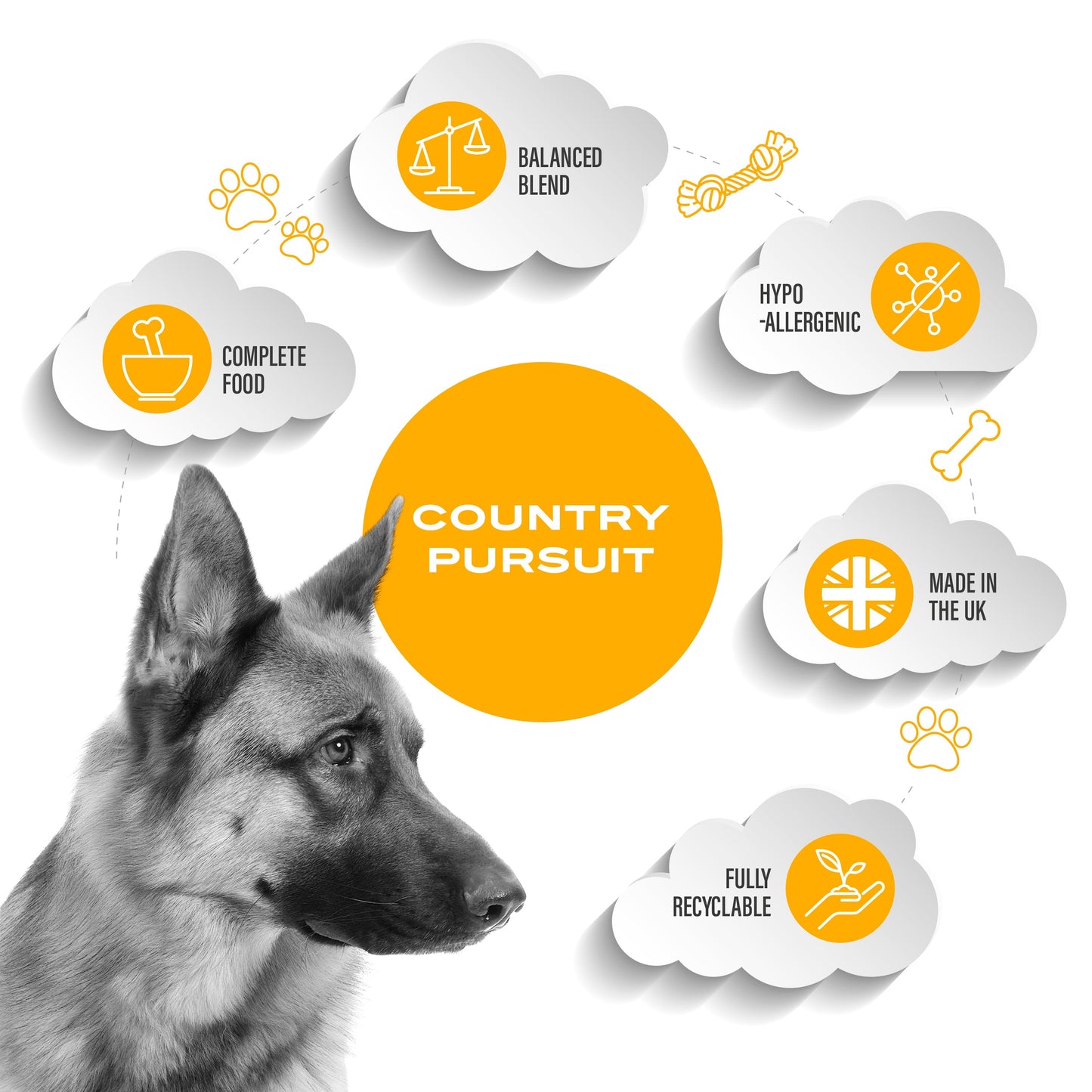 Country Pursuit Premium Chicken & Rice Adult Dry Dog Food - 3kg