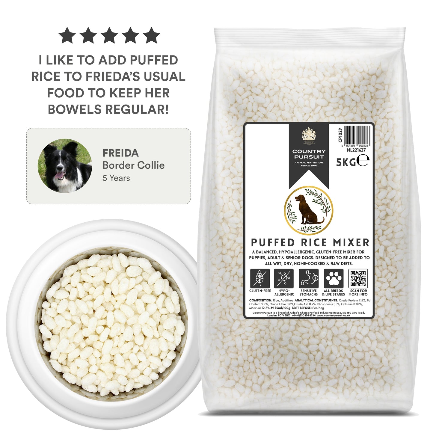 Country Pursuit Puffed Rice Mixer 175g Sample Size