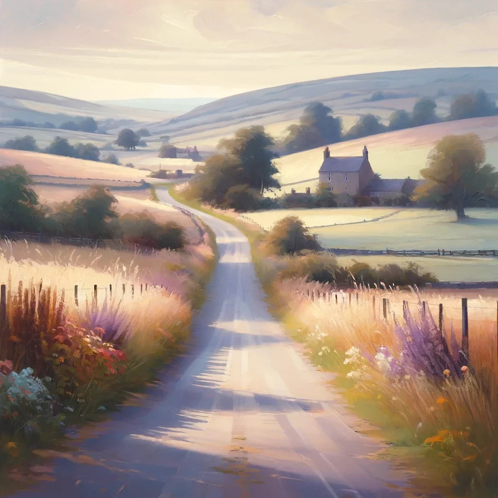 Countryside Road Canvas