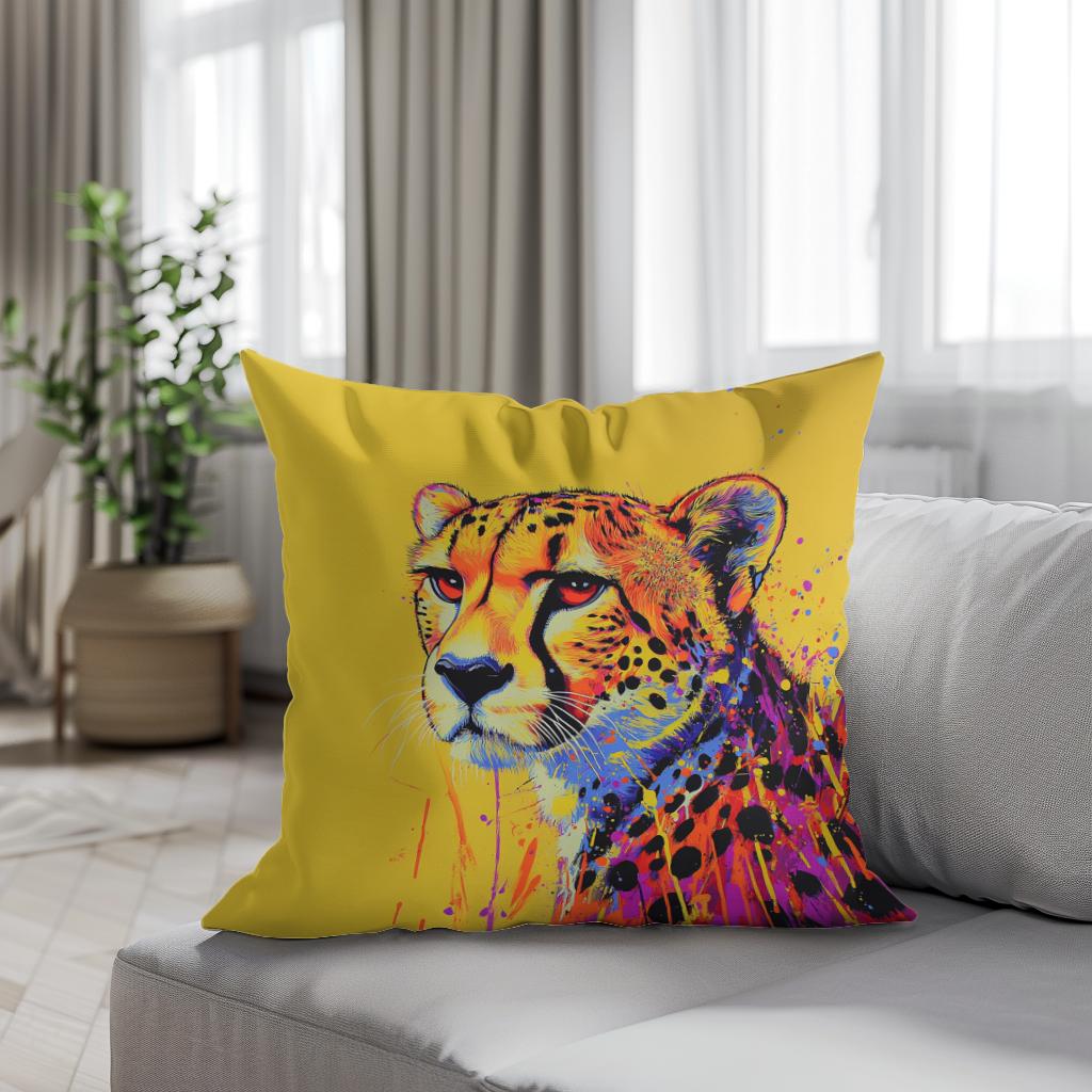 Cheetah Radiance Cotton Cushion