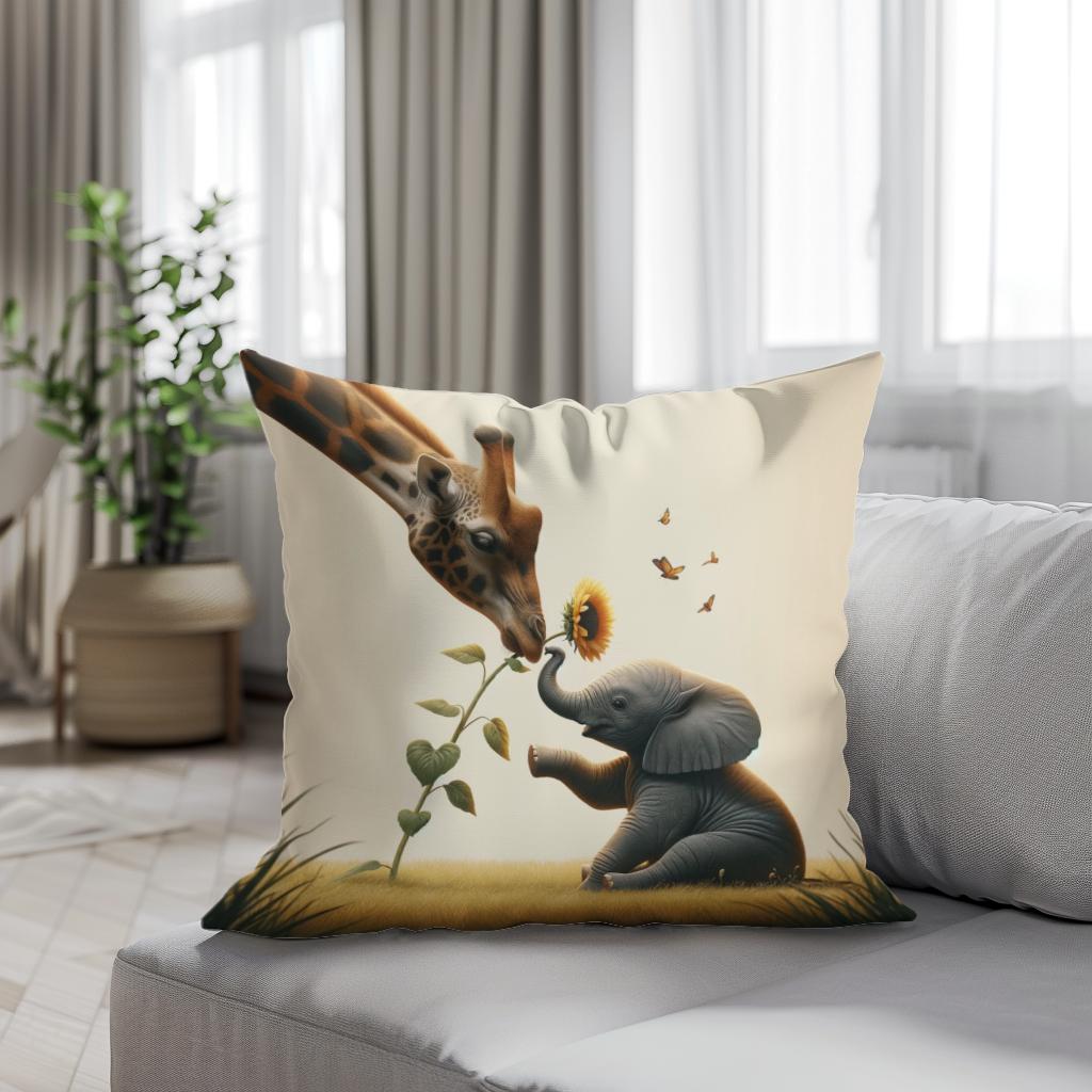 Sunflower Safari Bond Cotton Cushion