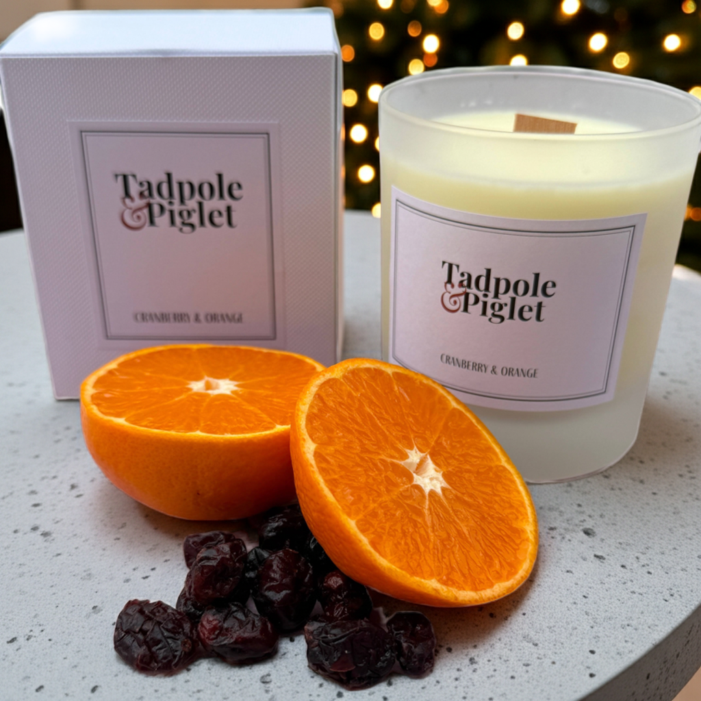 Cranberry & Orange Scented Candle