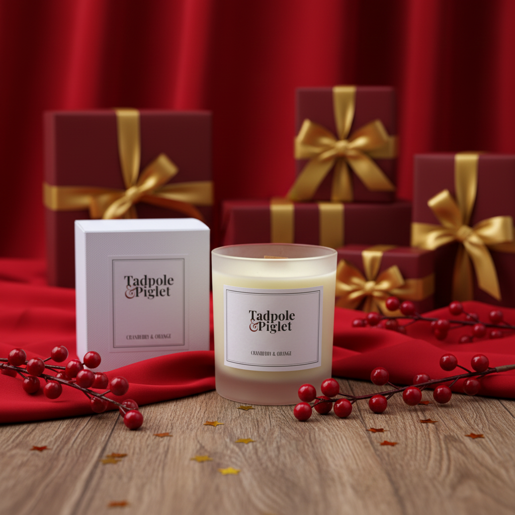 Cranberry & Orange Scented Candle