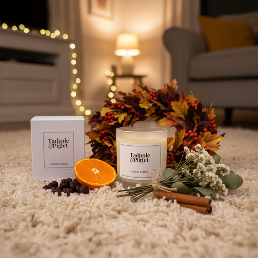 Cranberry & Orange Scented Candle