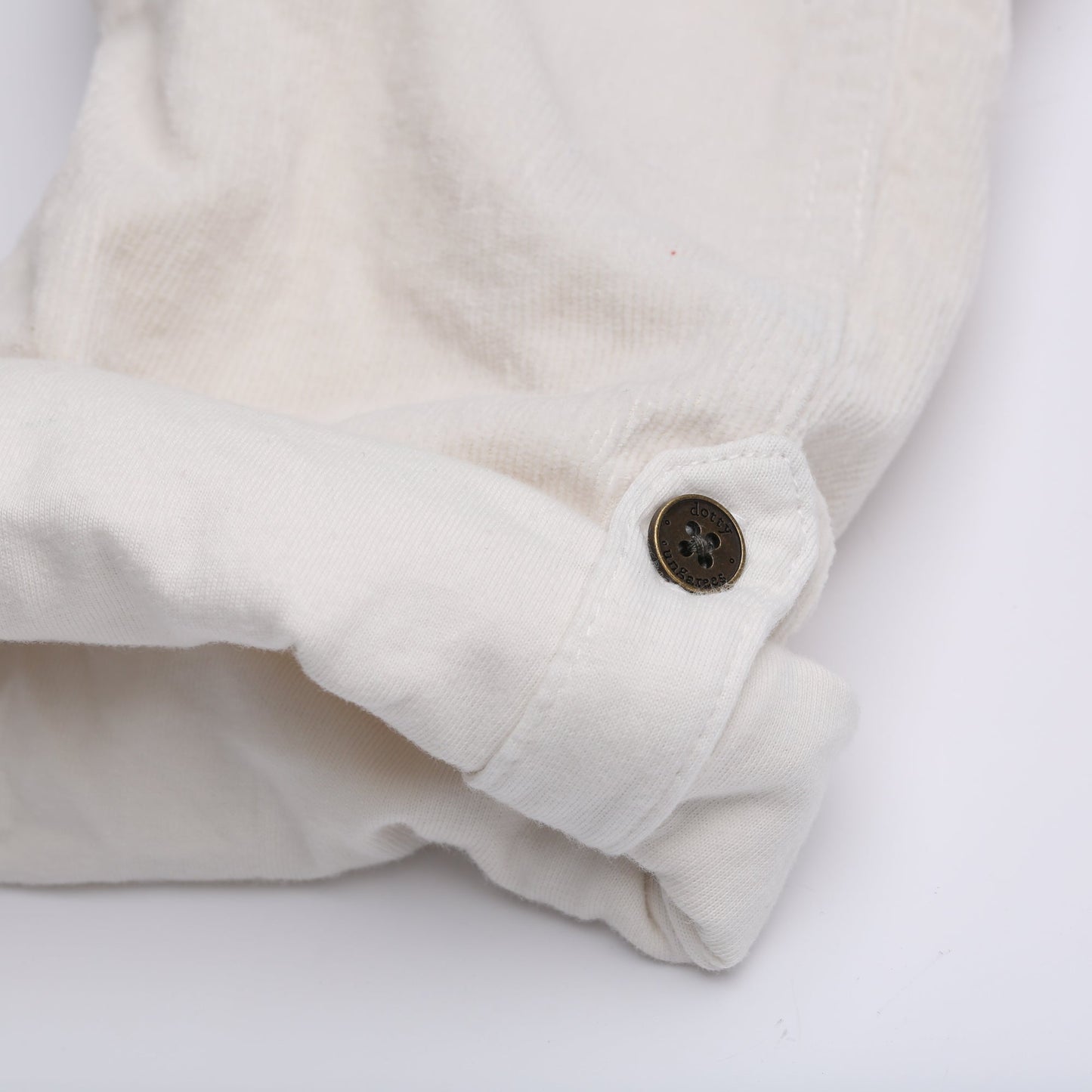 Custard Corduroy Dungarees