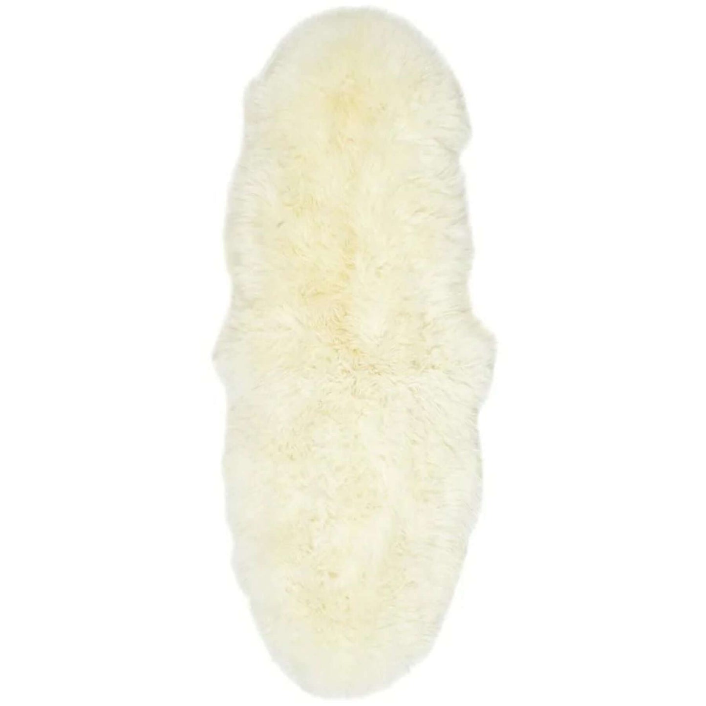 Genuine Natural Cream Sheepskin Faux Fur Rug