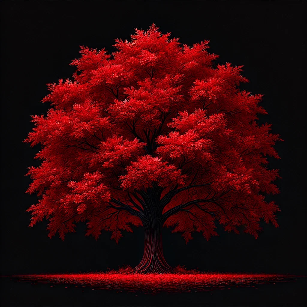 Crimson Resilience Canvas