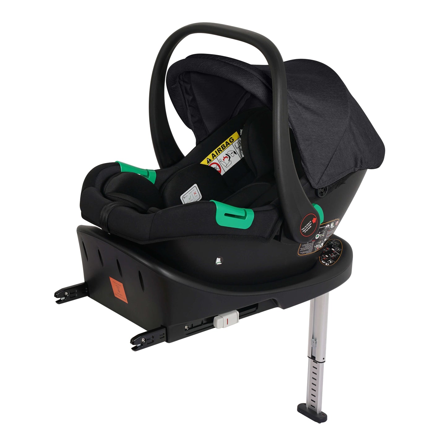 For Your Little One Cruise 3 In 1 Travel System With Car Seat And ISOFIX Base - Eclipse Black (Free Cupholder / Seat Liner Included!)