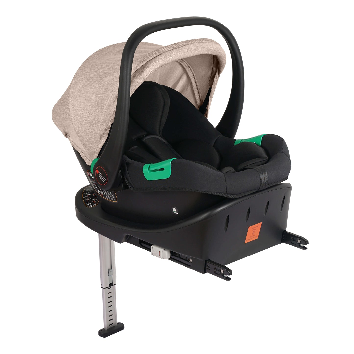 For Your Little One Cruise 3 In 1 Travel System With Car Seat And ISOFIX Base - Dune Beige (Free Cupholder And Seat Liner Included!)