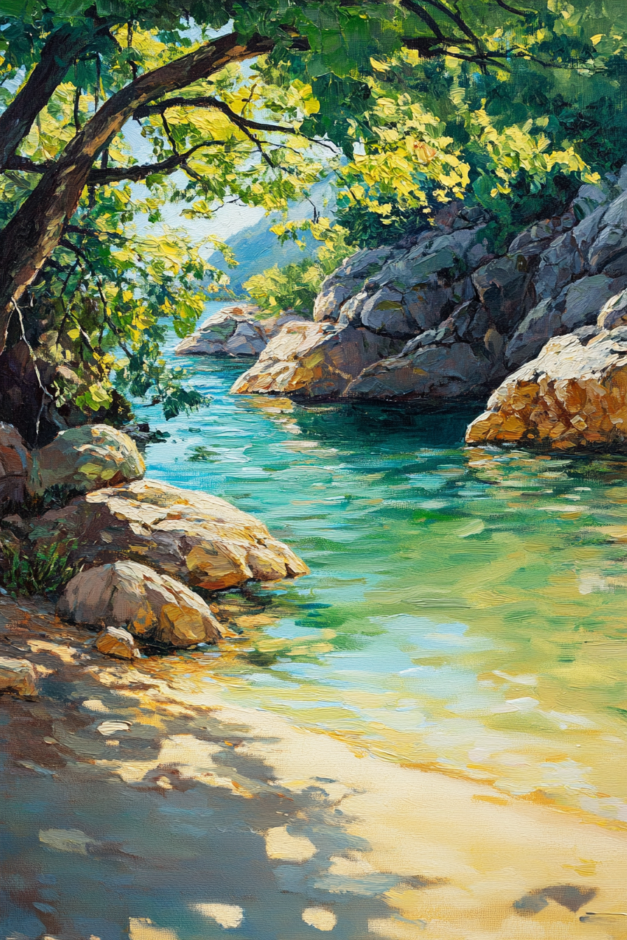 Crystal Cove Reflection Canvas
