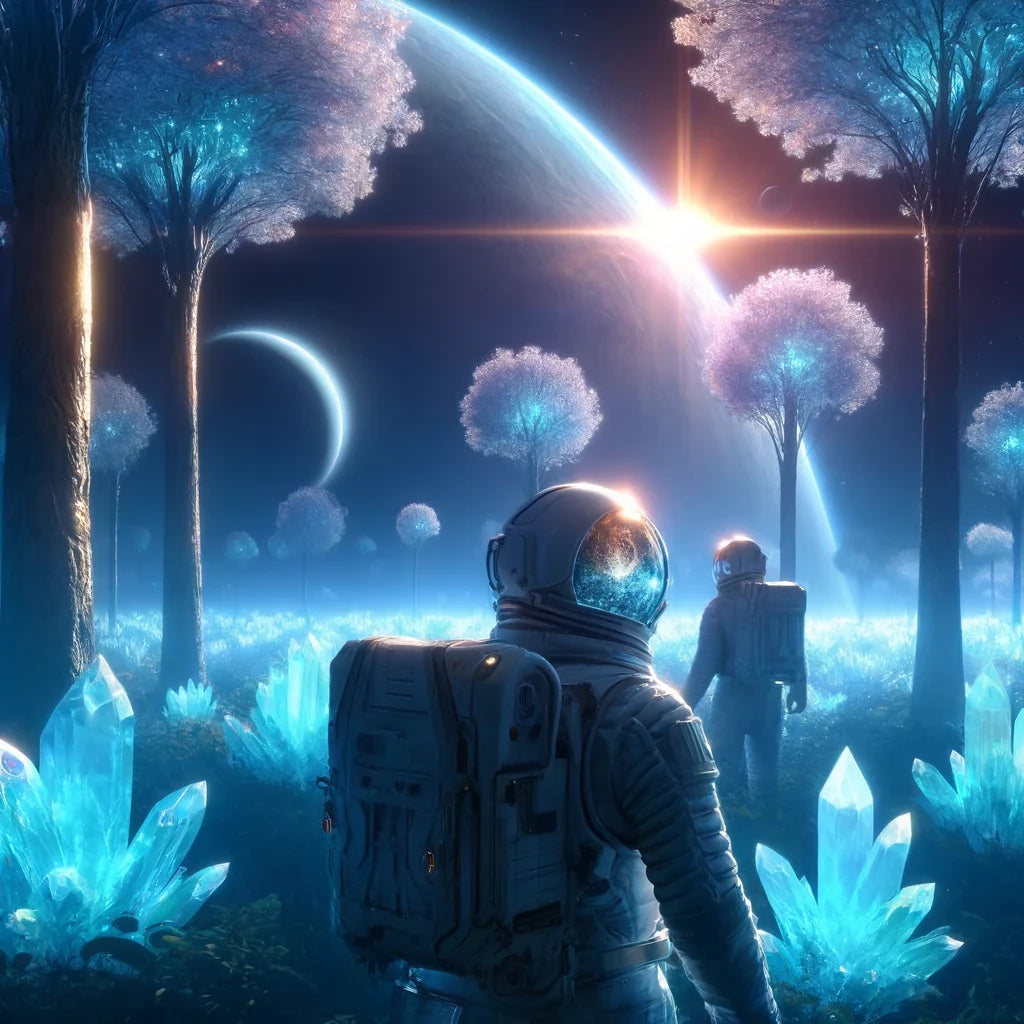 Crystal Forest Exploration Canvas