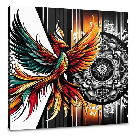 Fierce Phoenix Rebirth Canvas