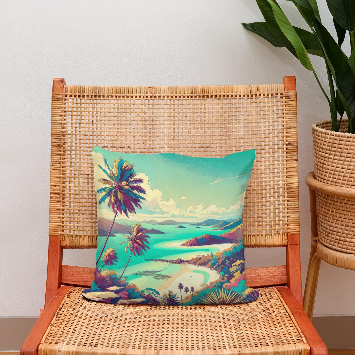 Whitsunday Bliss Cotton Cushion