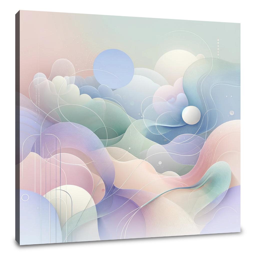 Serene Pastel Whisper Canvas
