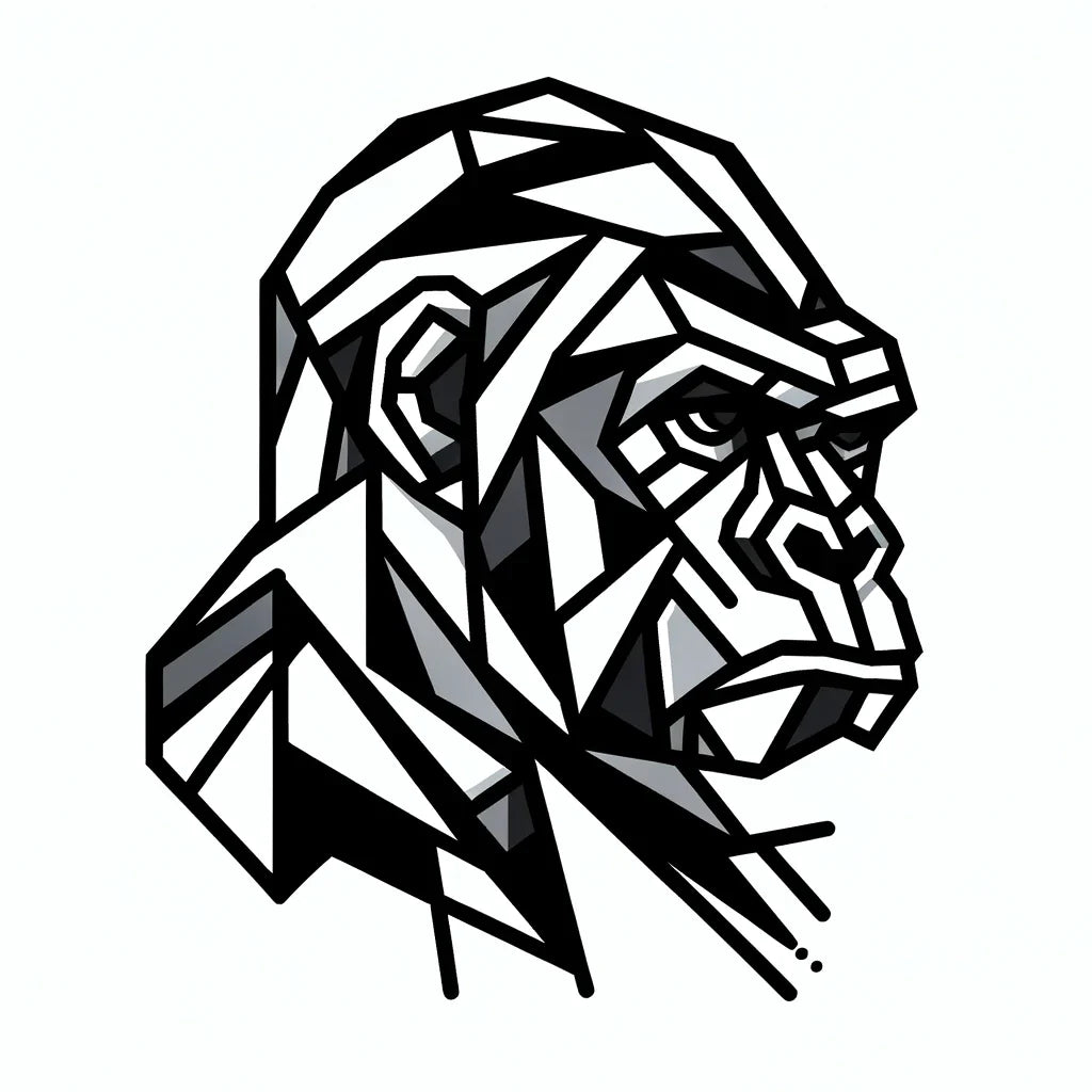 Cubist Gorilla Canvas