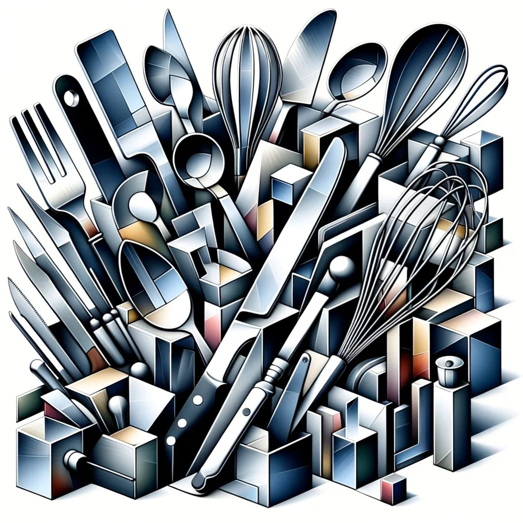 Cubist Kitchen Symphony Canvas