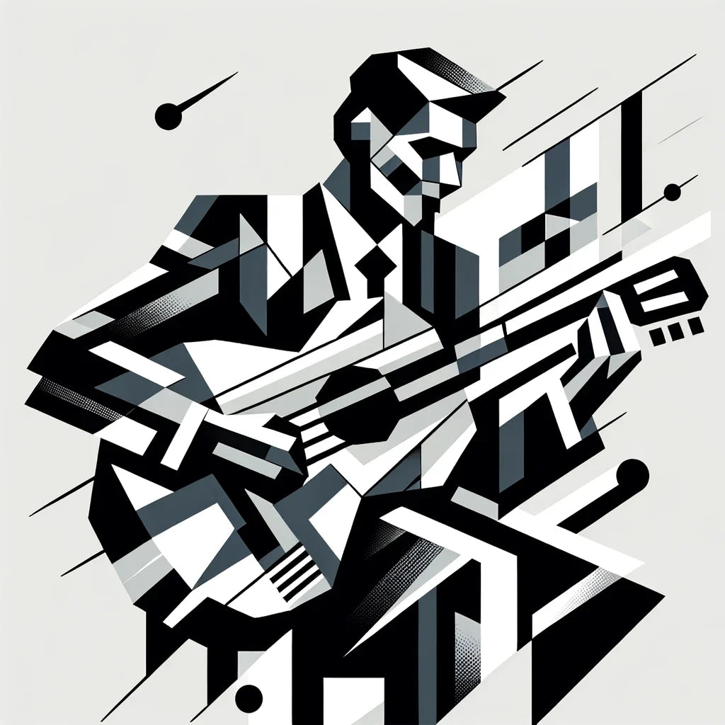Cubist Melody Canvas