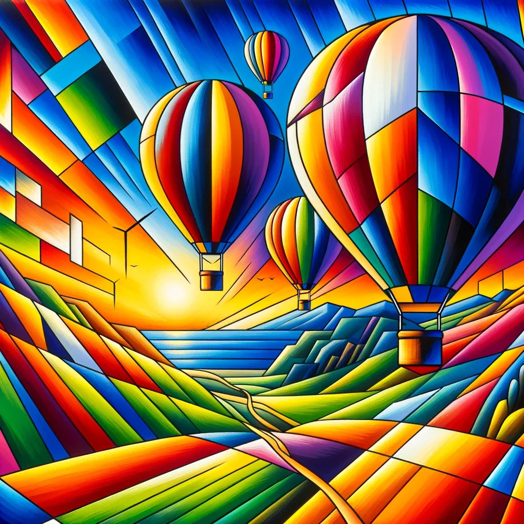 Cubist Odyssey Cotton Cushion