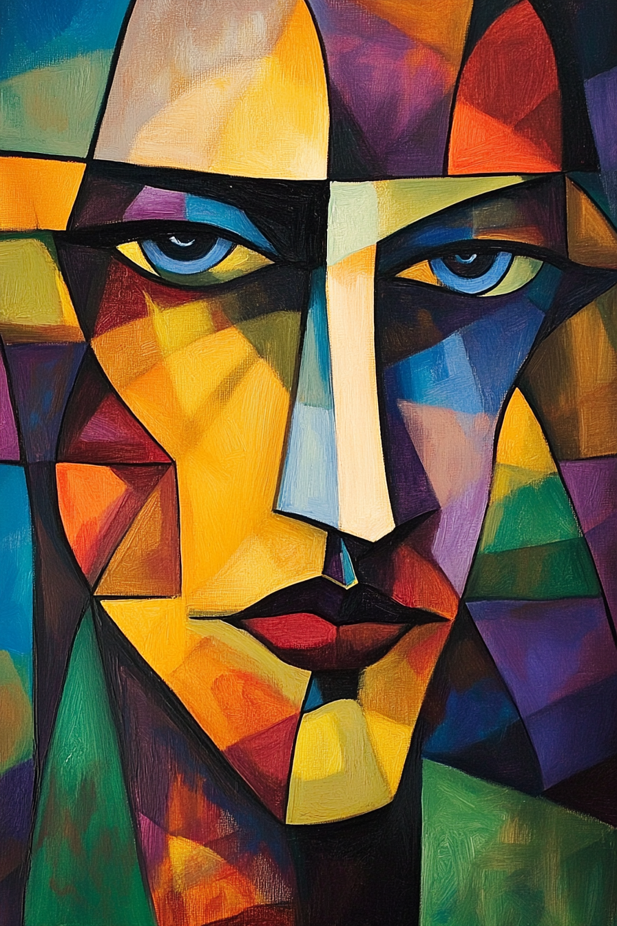 Cubist Rhythm Canvas