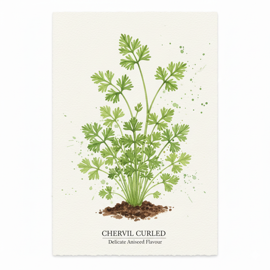 Chervil Seeds - Curled - Delicate Aniseed Flavour & Lacy Foliage (700 Seeds)