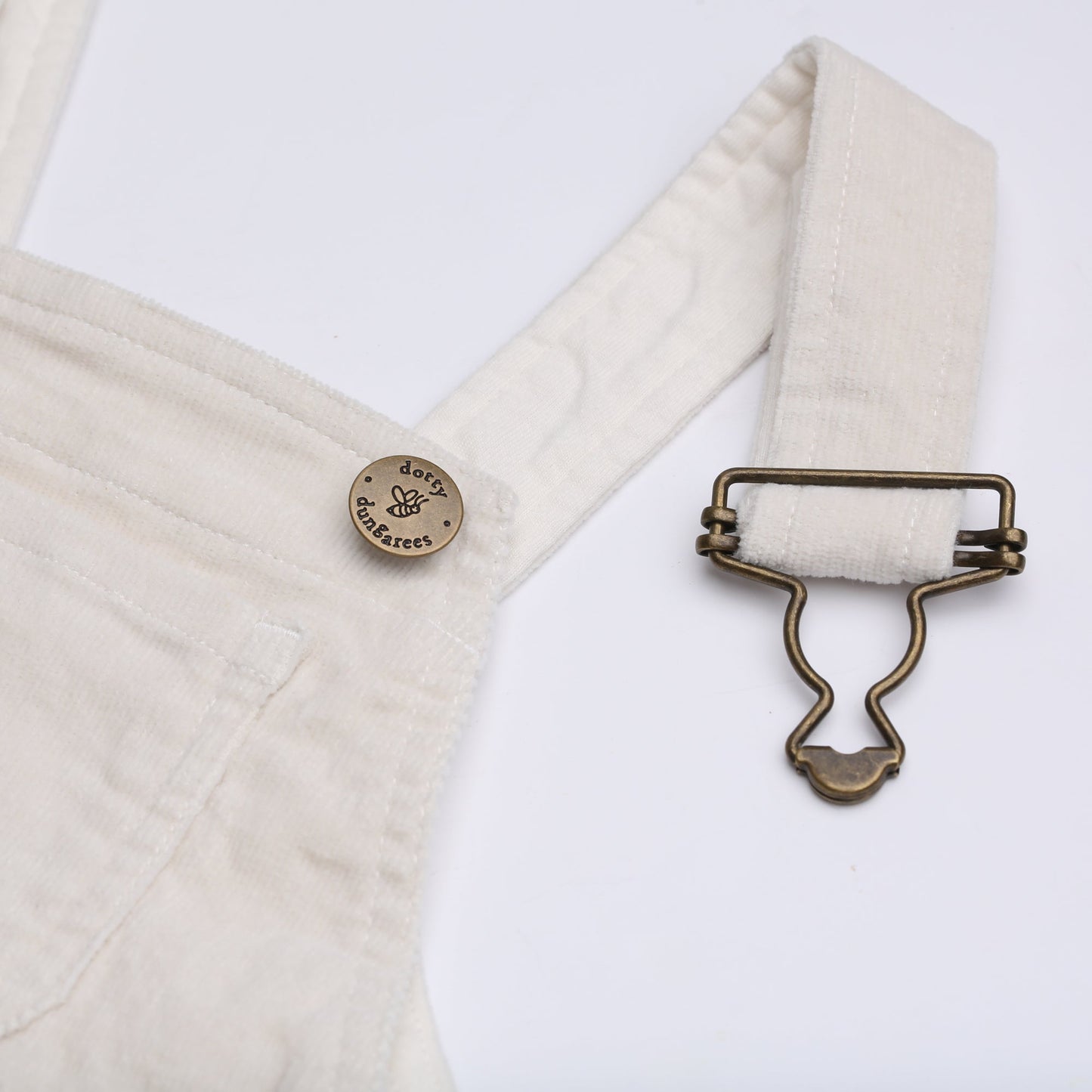 Custard Corduroy Dress