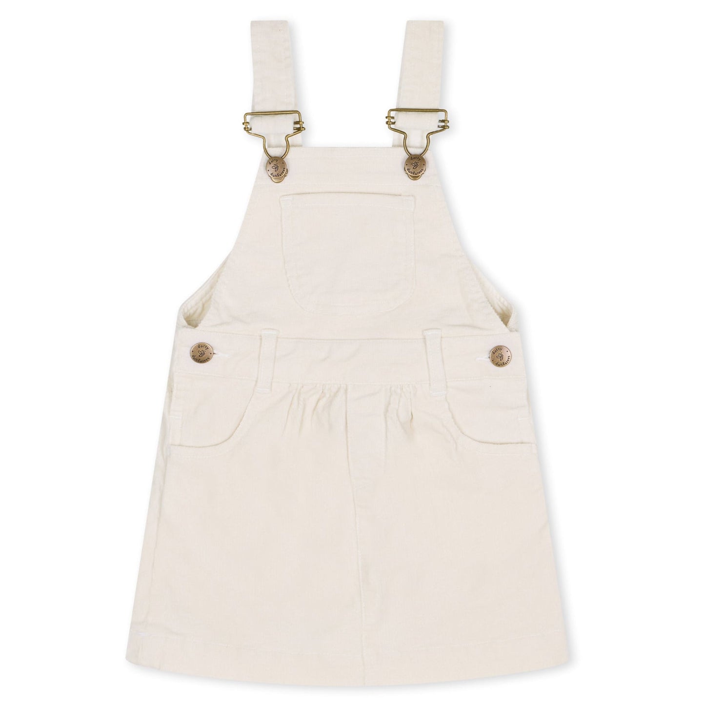 Custard Corduroy Dress
