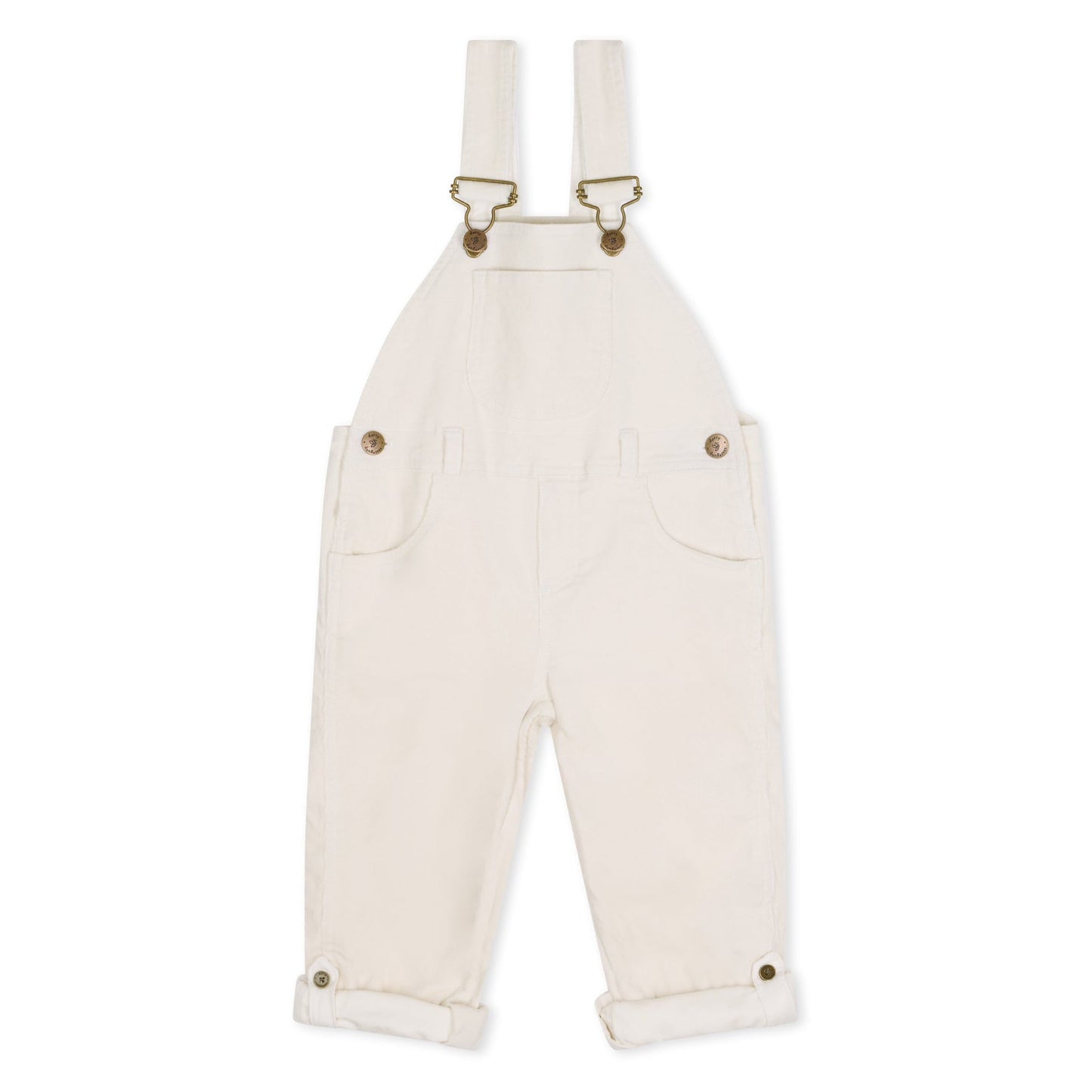 Custard Corduroy Dungarees