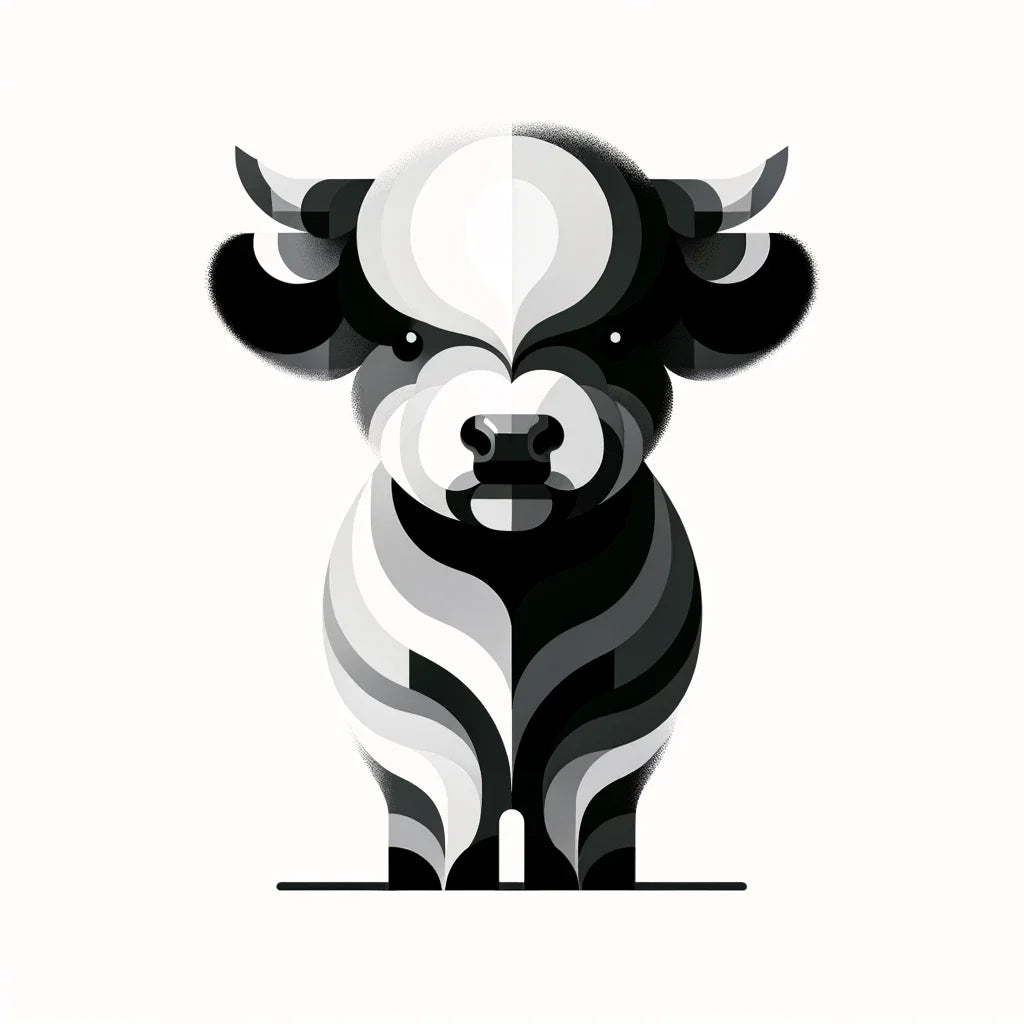 Cute Highland Silhouette Canvas