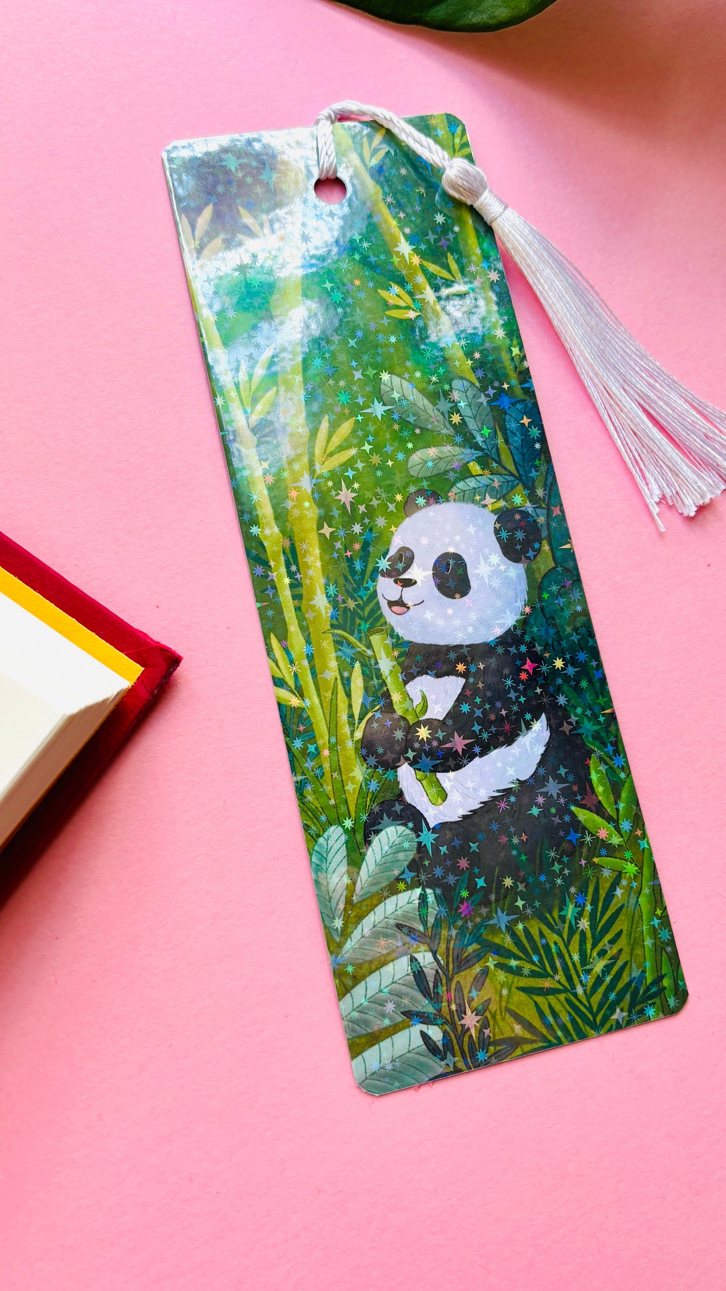 Giant Panda Holographic Bookmark Gift for Panda Lovers