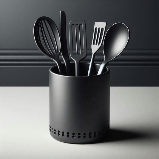 Minimalist Utensil Holder – Matte Finish Kitchen Organizer