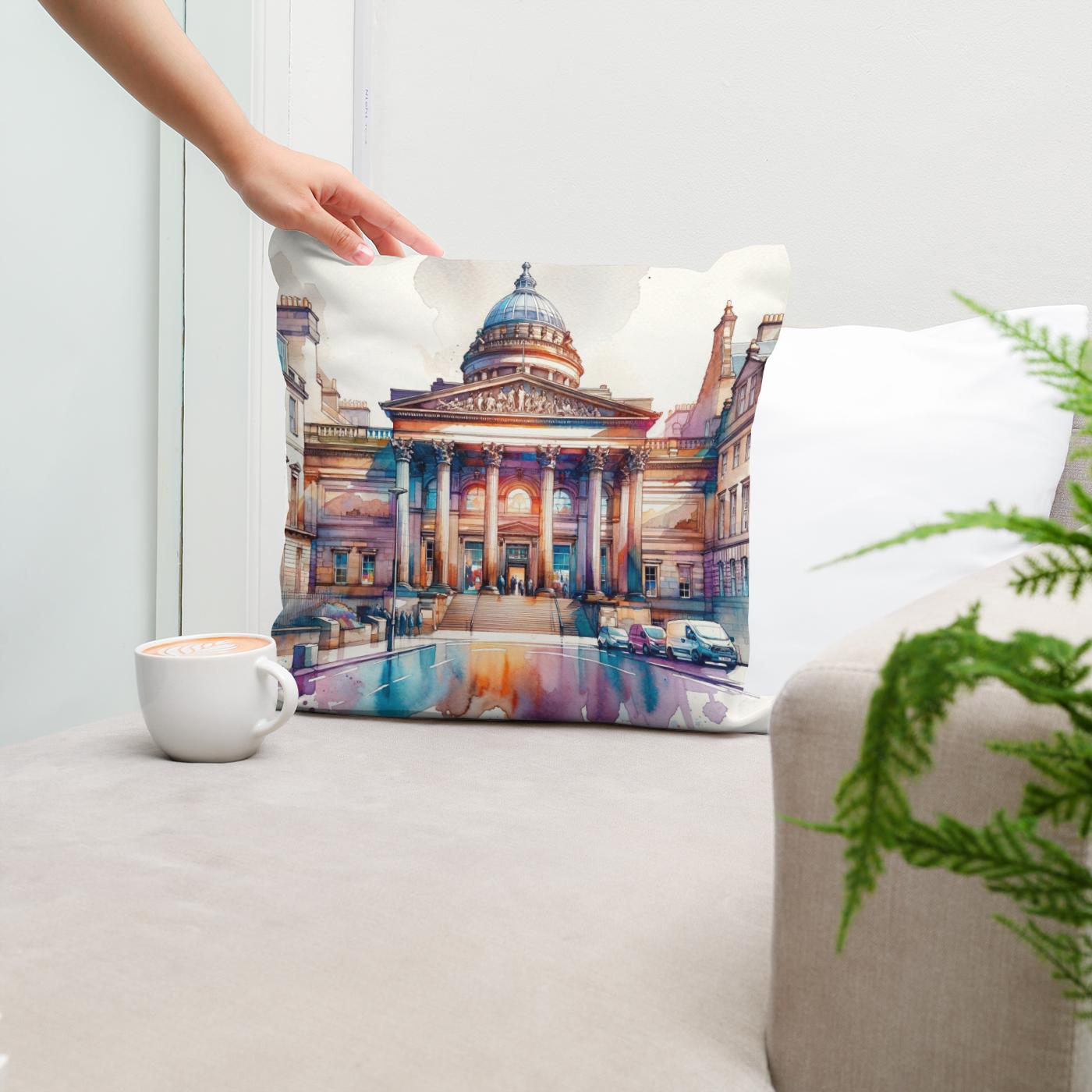 Edinburgh Walker Gallery Watercolor Essence Cotton Cushion