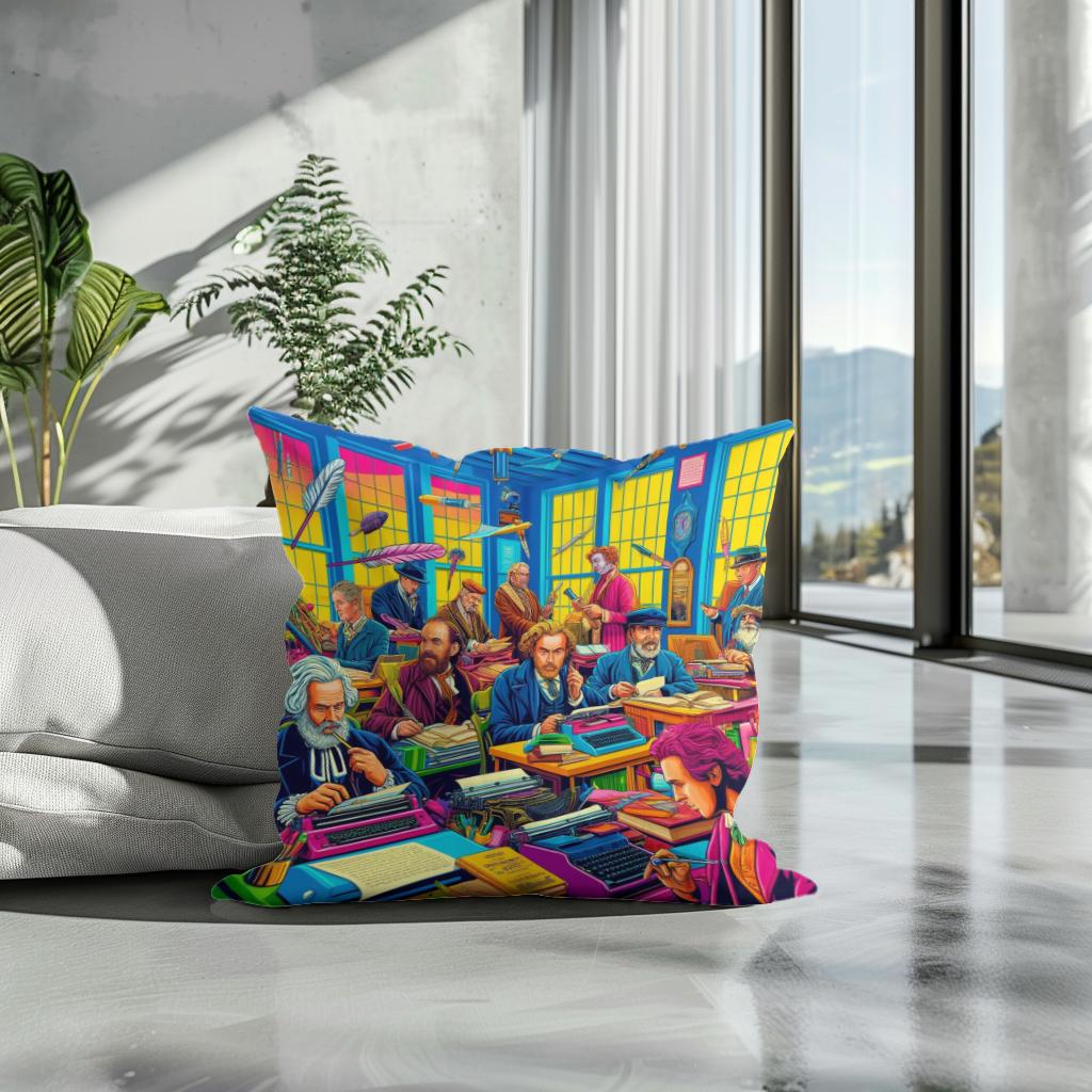 Literary Pop Cotton Cushion
