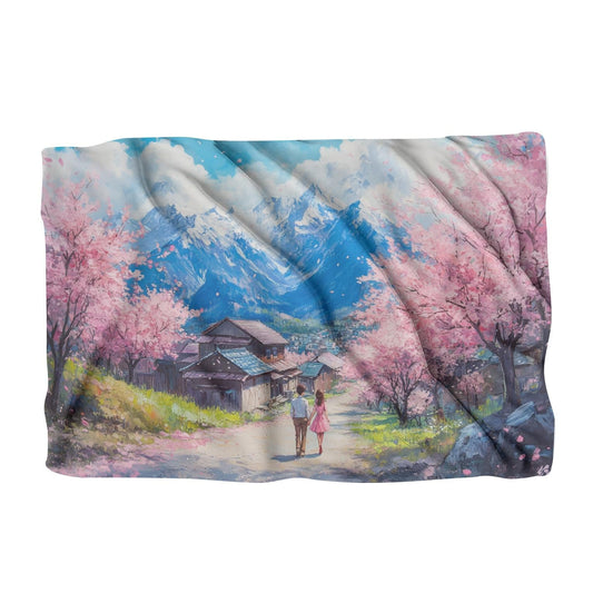 Spring Harmony Village Blanket