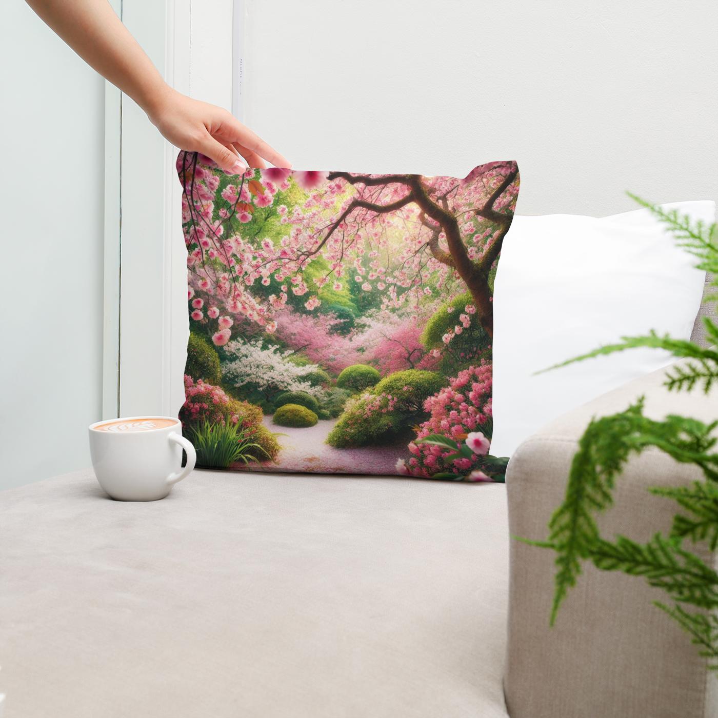 Spring Blossom Serenity Cotton Cushion