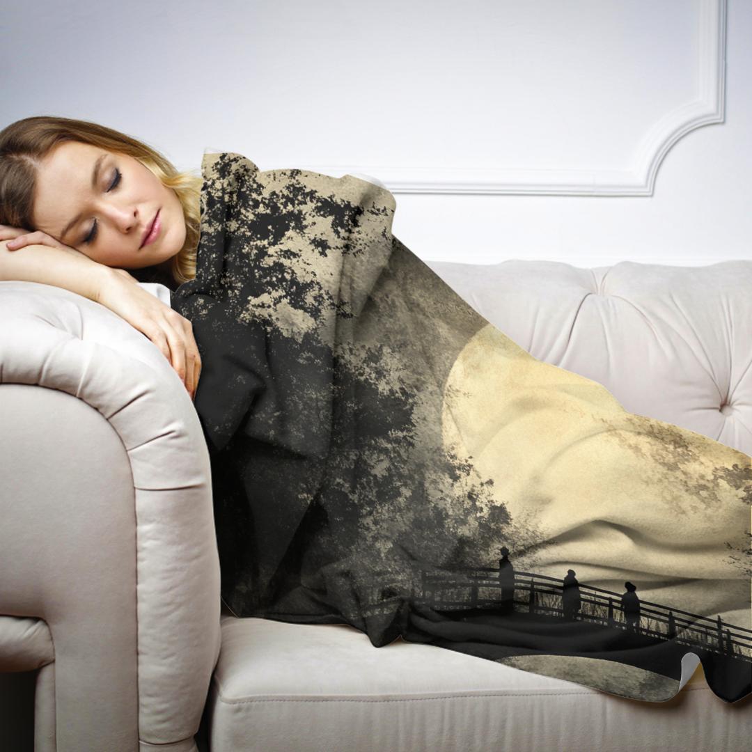 Moonlit Bridge Blanket