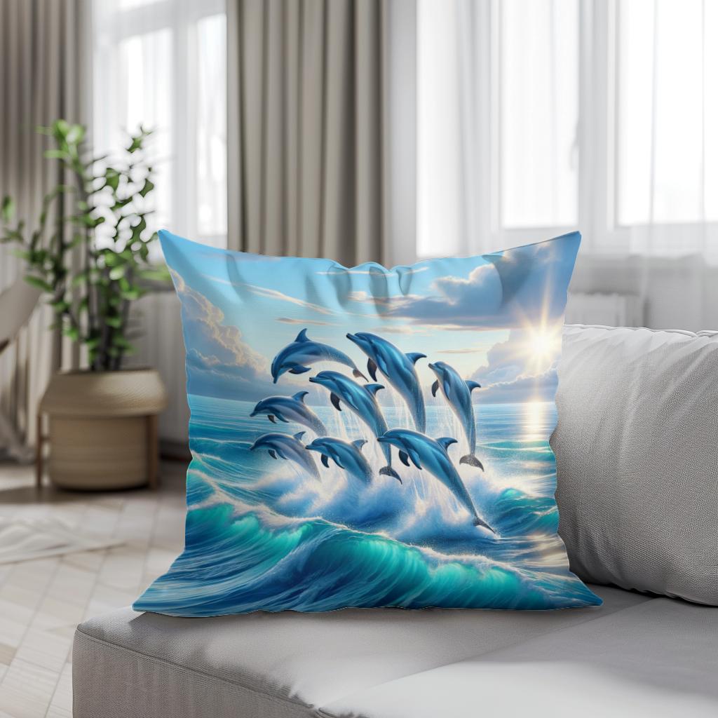 Ocean Leap Cotton Cushion