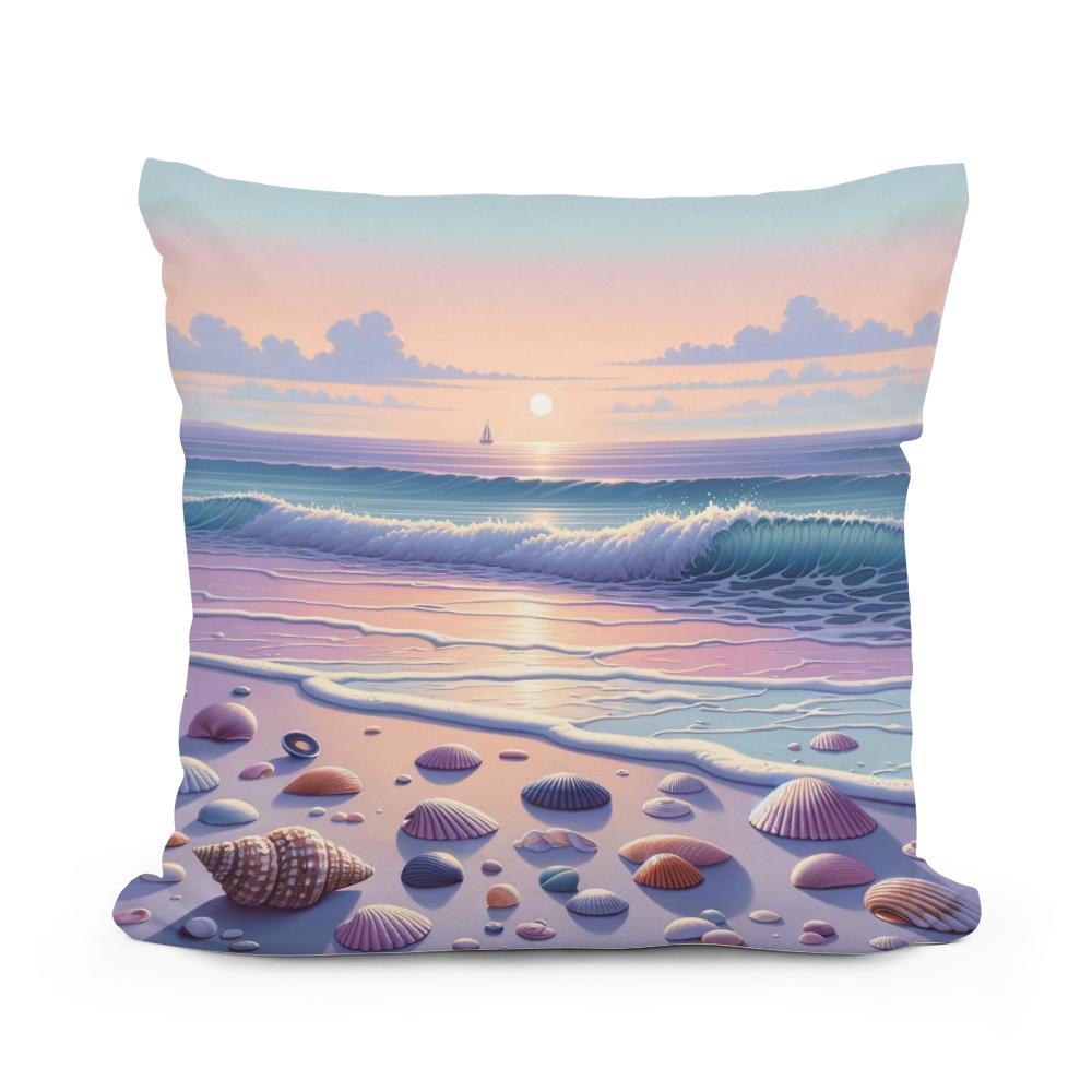 Sunset Serenity Cotton Cushion