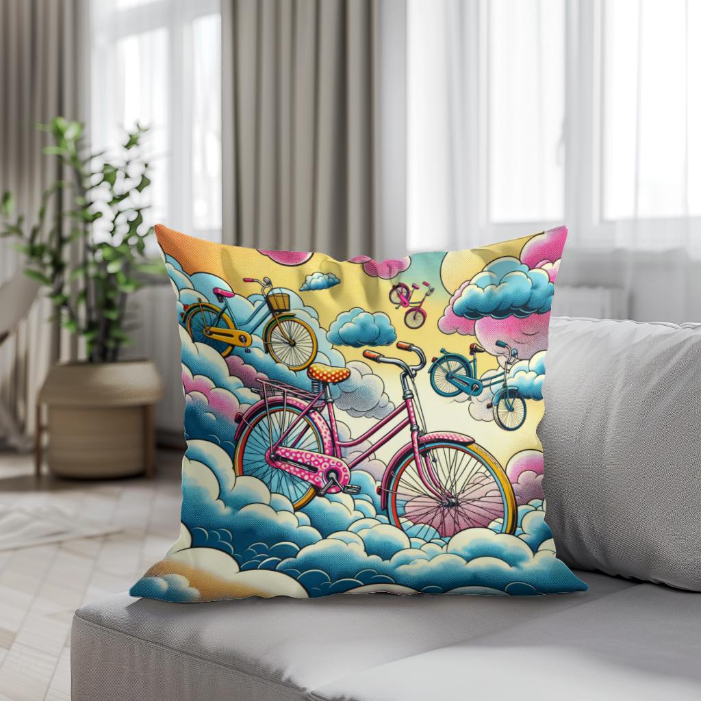 Skyward Cycles Cotton Cushion