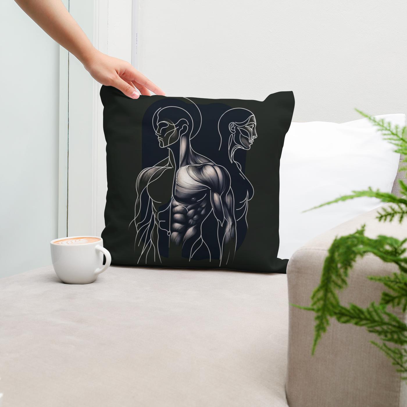 Elegance in Strength Cotton Cushion