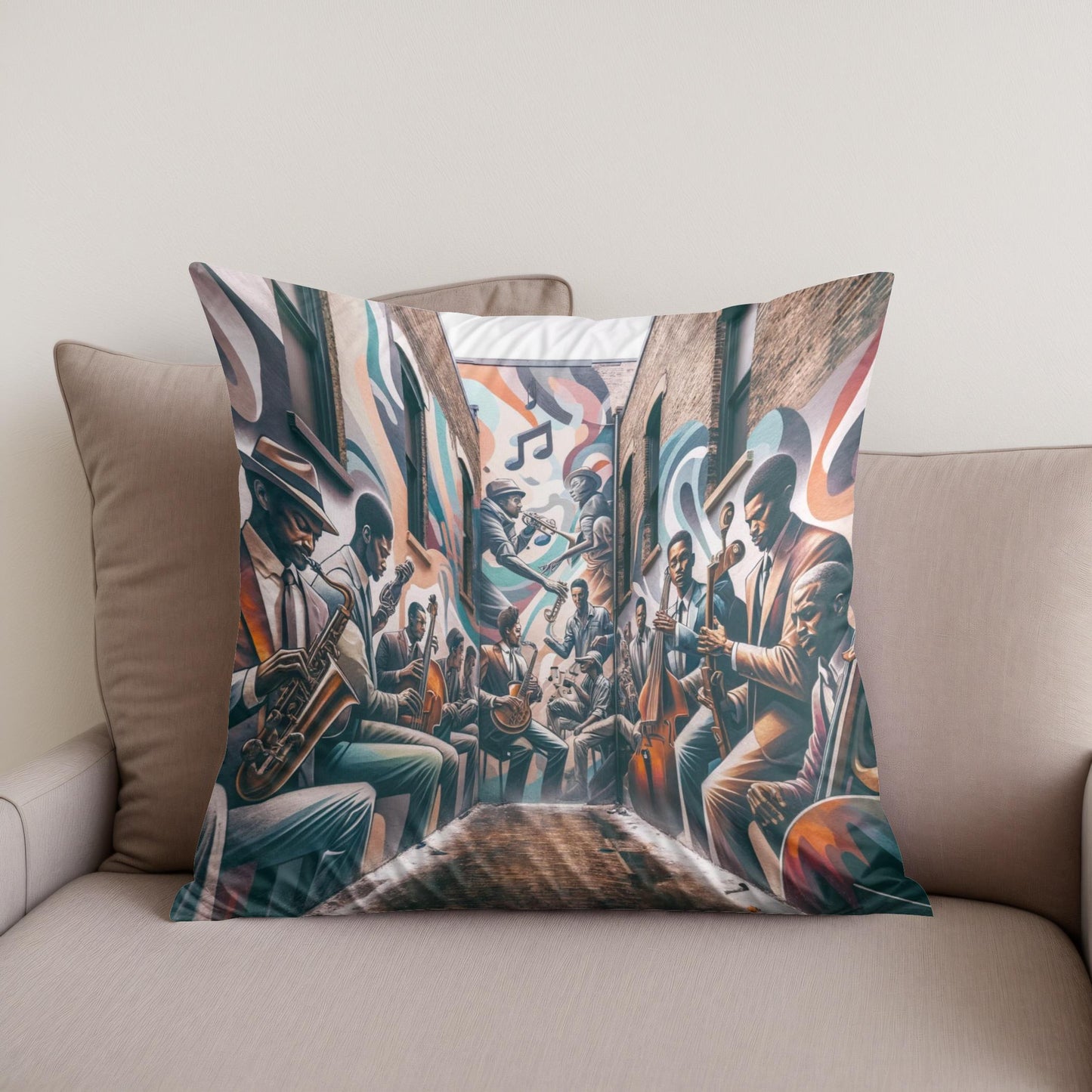 Melodic Alley Cotton Cushion