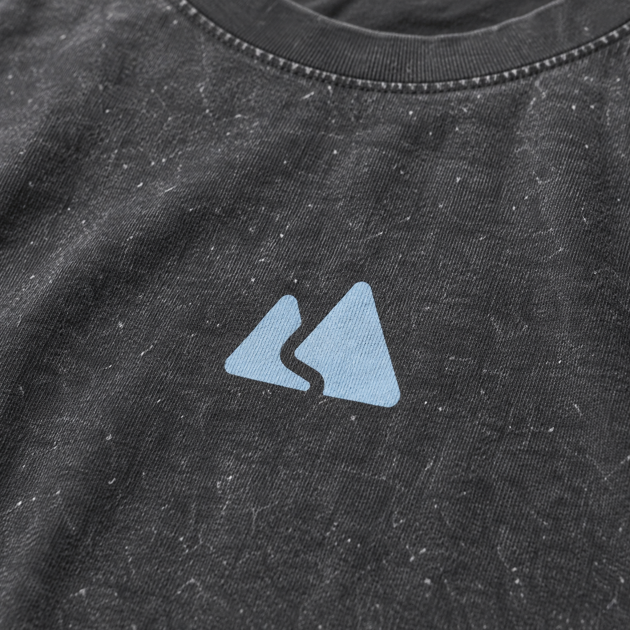 Washed Grey Cotton Drop Shoulder Tee - Oversized Unisex