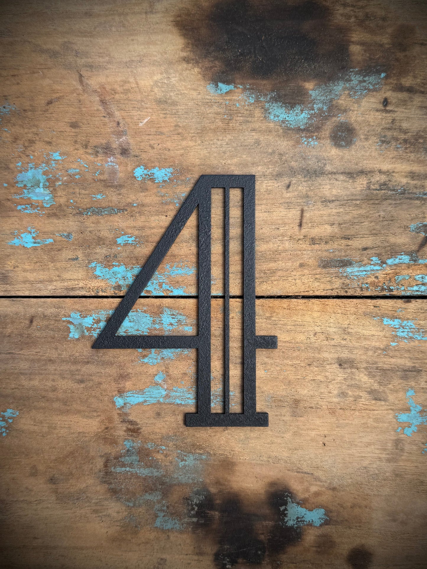 Black 5" or 12" Art Deco Metal Lettering A-Z 0-9