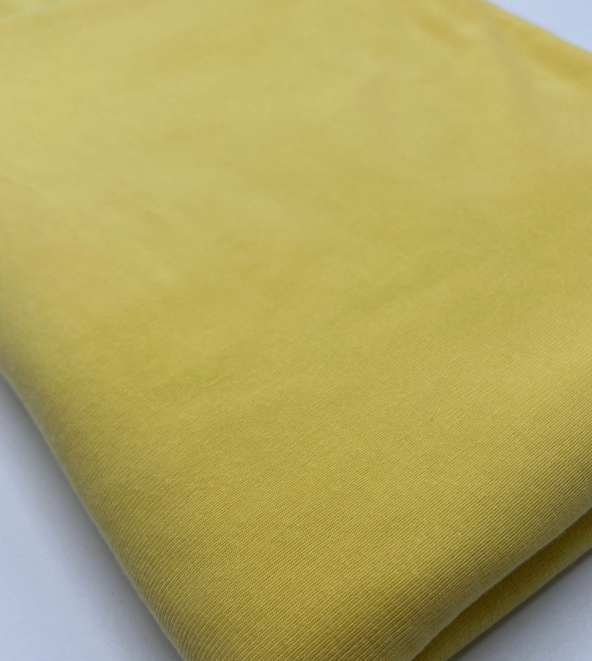 Lemon Yellow Lightweight Melange Knit Stretch Fabric
