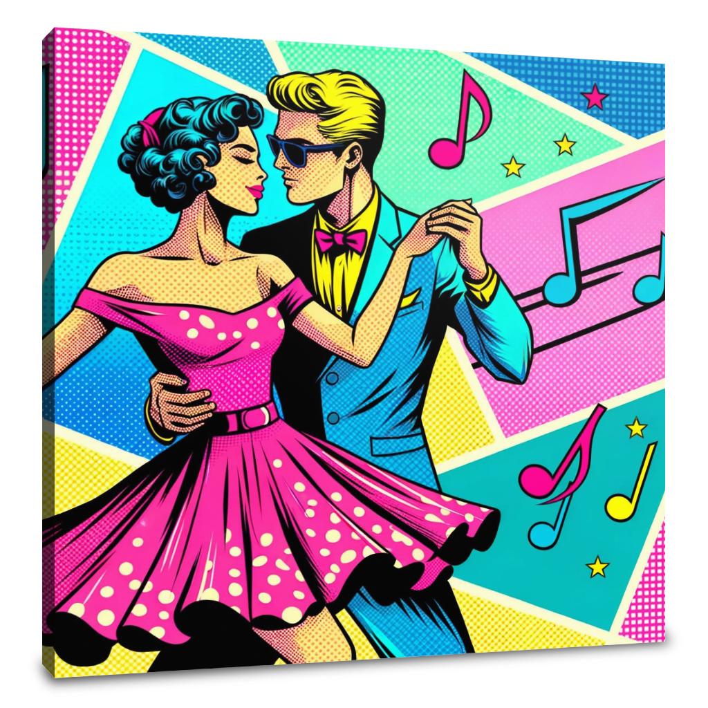 Retro Dance Canvas