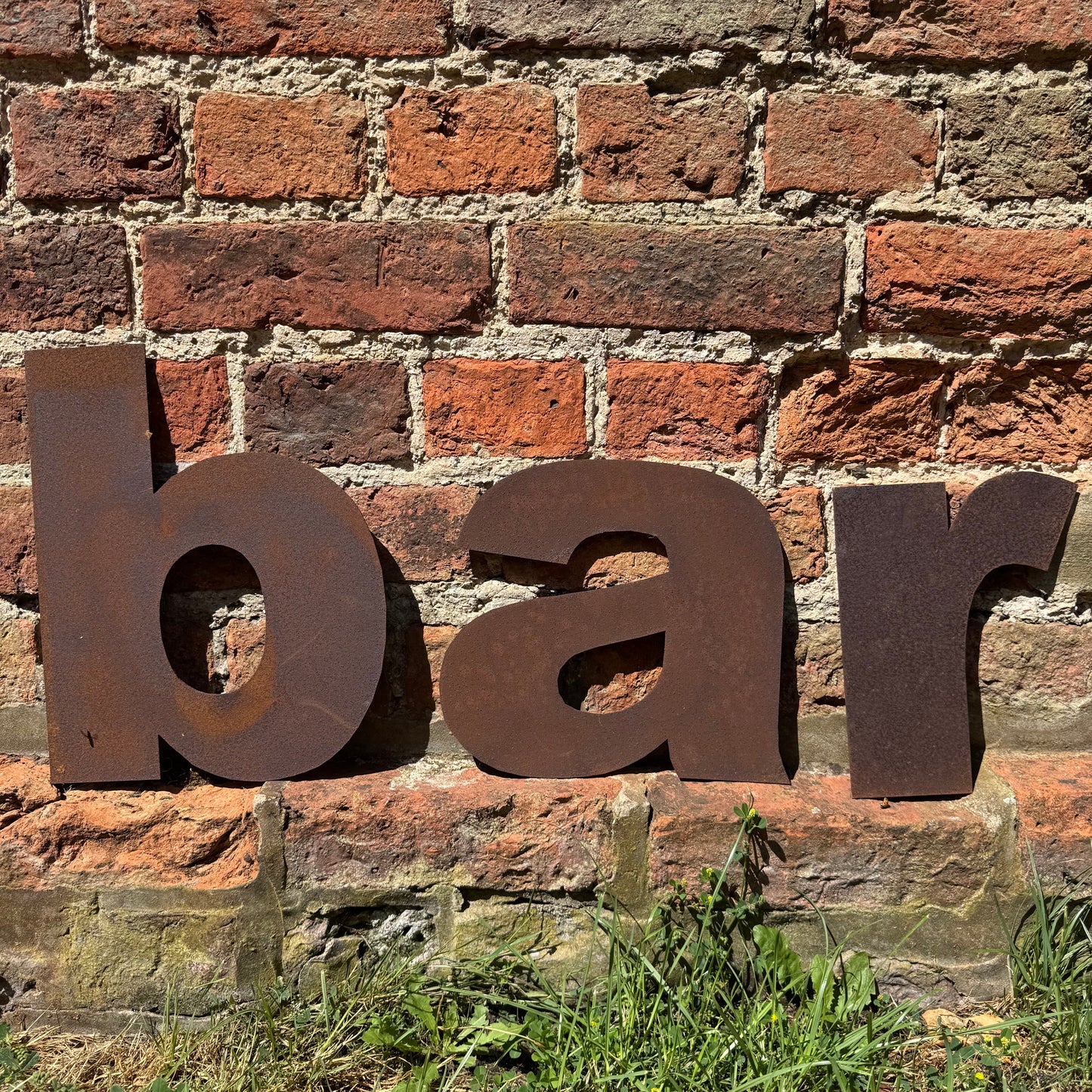 BAR Metal Letters Sign