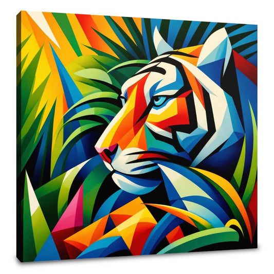 Modern Jungle Tiger Canvas