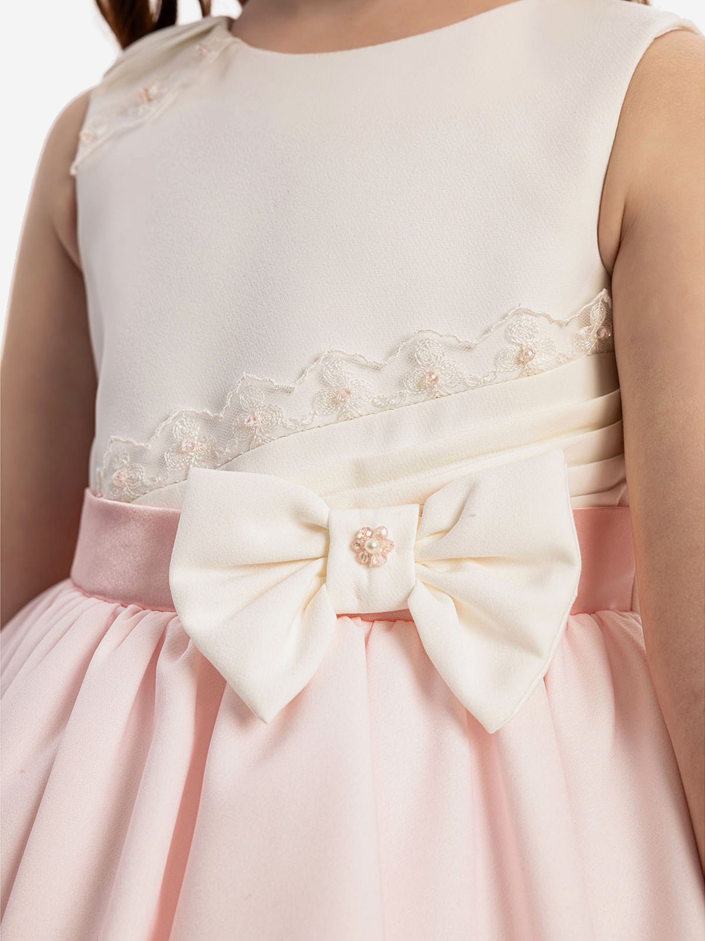 Dress & Fleur Baby Girls Dress with Headband in Pink