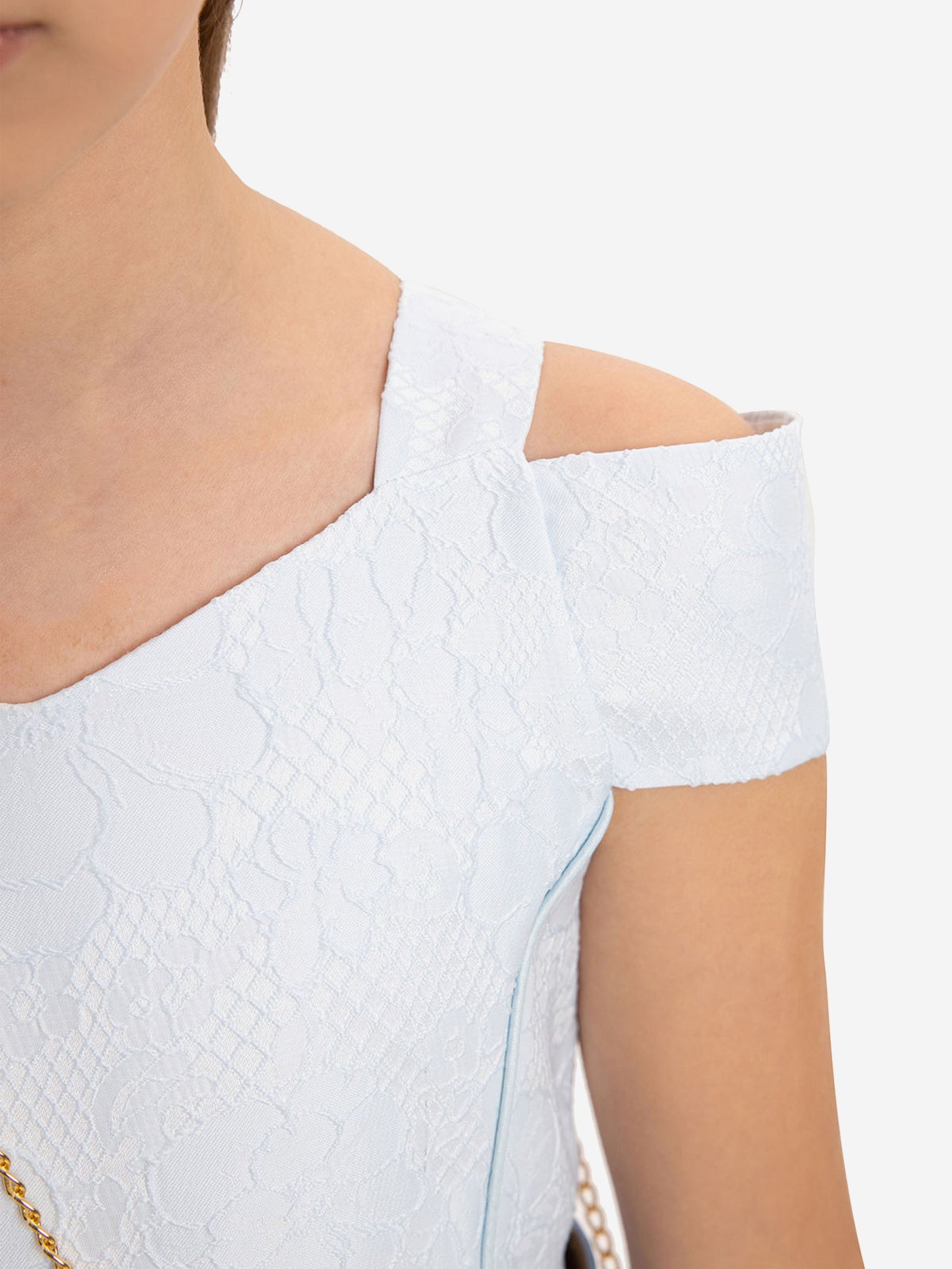 Dress & Fleur Girls Dress with Bag and Belt in Blue