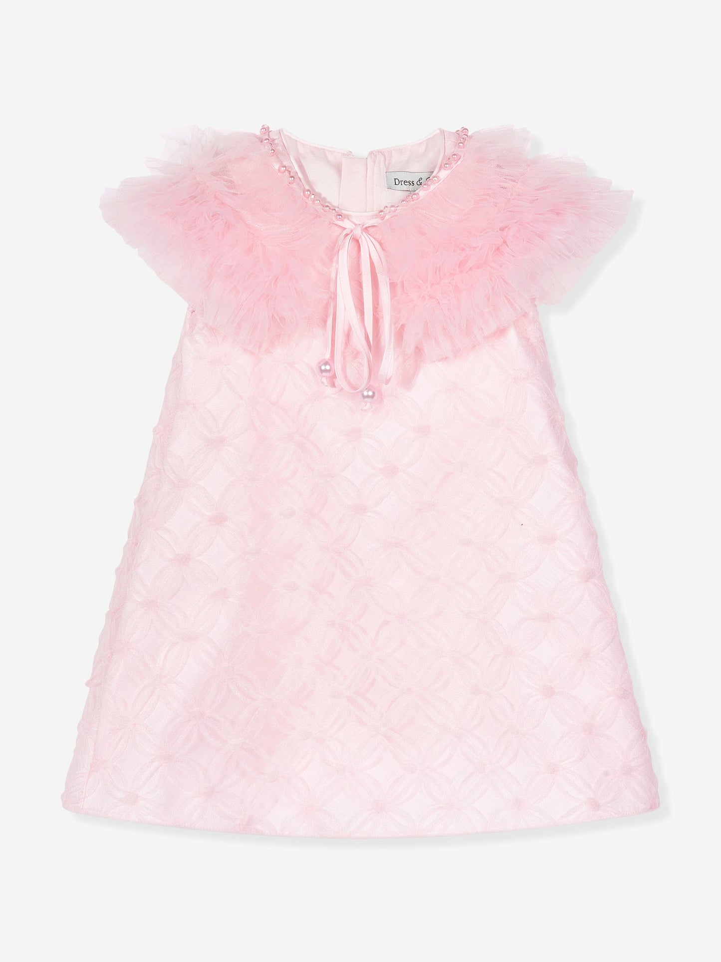 Dress & Fleur Girls Occasion Dress and Cape Set in Pink